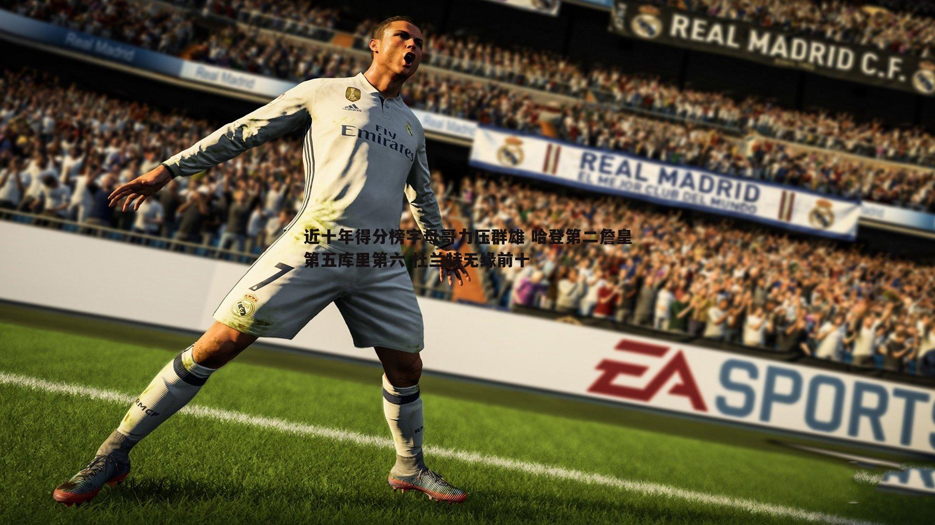 近十年得分榜字母哥力压群雄 哈登第二詹皇第五库里第六 杜兰特无缘前十